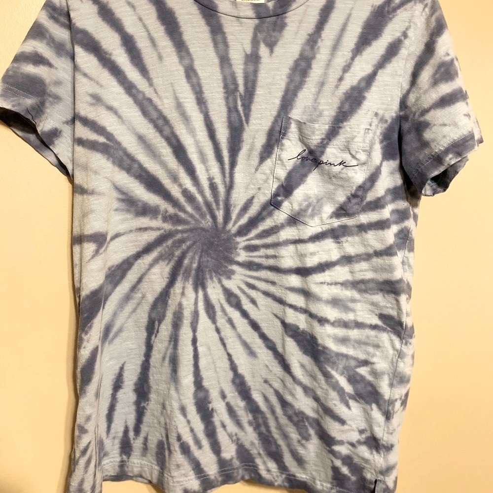 Victoria’s Secret pink blue tye dye t-shirt
